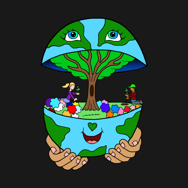 Let's Nurture the Earth Together by Art by Deborah Camp