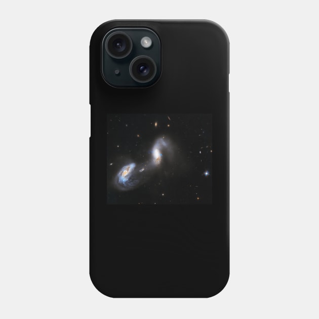 Hubble Snaps a Pair of Interacting Galaxies Phone Case by Tidio Art