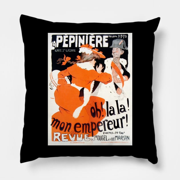 Oh! La! La! Mon Empereur Pillow by RockettGraph1cs