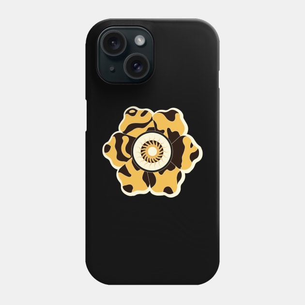 Minimalist Leopard Flowe Phone Case by yoaz