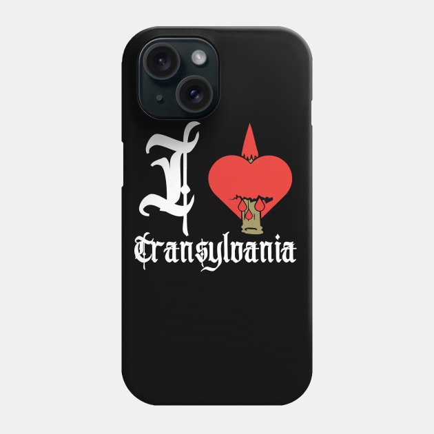 I Heart Transylvania-I Love Transylvania Phone Case by FullOnNostalgia