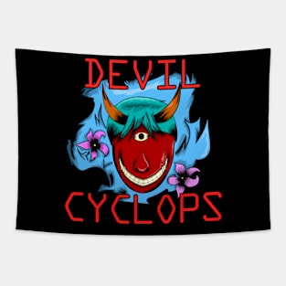 Devil cyclops from hell Tapestry