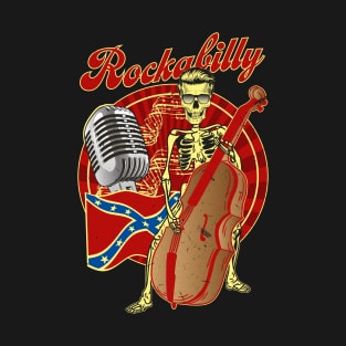 Rockabilly Bass Skeleton T-Shirt