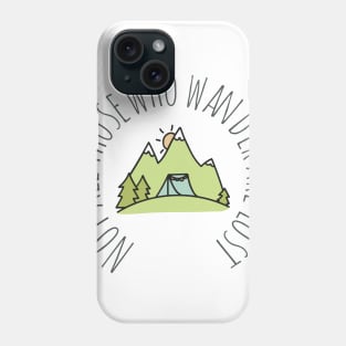 Cool hiking camping design for outdoor fans Phone Case