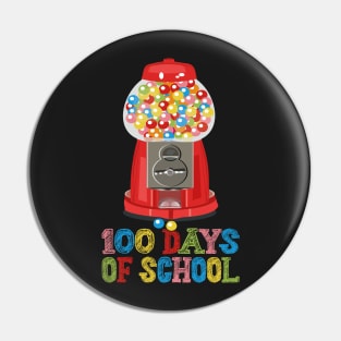 100 Days of School Gumball Machine for Kids or Teachers, Fun 100 Days of School Pin