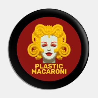 Plastic Macaroni Logo Pin