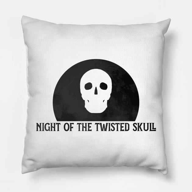 night of the twisted skulls (dark) Pillow by McNerdic