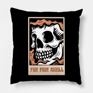 Fire and skull Pillow