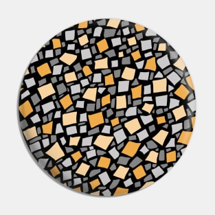 Broken Tiles Mosaic Pattern Chrome Yellow Color Background GC-120-7 Pin