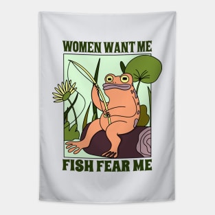 Women Want Me Fish Fear Me Tapestry