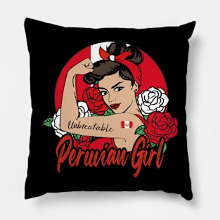 Peruvian Girl Pillow