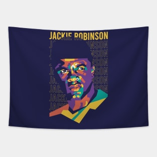 Jackie Robinson on WPAP art 1 Tapestry