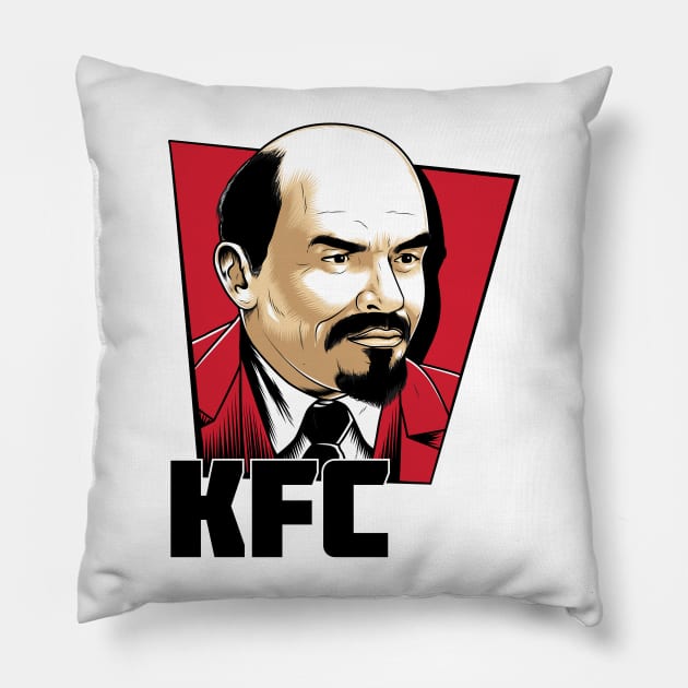 Kremlin Fried Chicken Pillow by Thisisblase