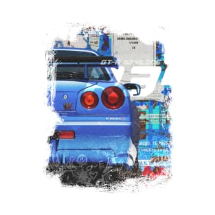 SKYLINE GT-R  R34 Vintage 90s T-Shirt