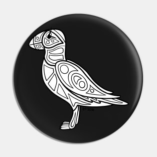 Native Inspired Horned Puffin Pin