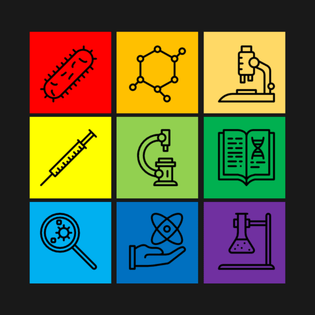 Rainbow Pride Science Icons by MoPaws