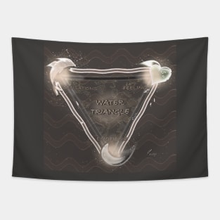 WATER TRIANGLE GOLD Tapestry