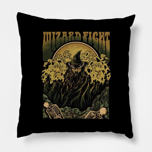 Wizzard Fight Pillow by Hendra Prasetyo