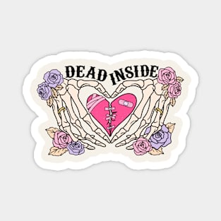 Dead Inside Skeleton Love Magnet