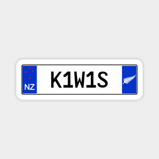 New Zealand kiwis car license plate Magnet