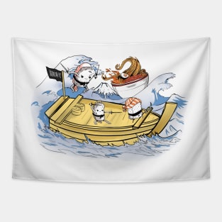 Sushi pirates Tapestry