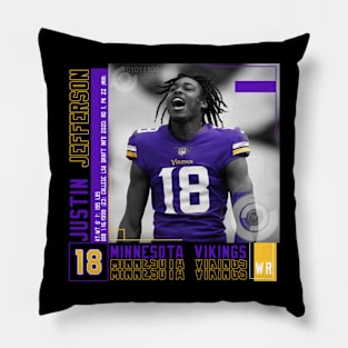 Justin Jefferson Paper Poster Pillow