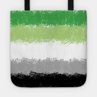 Aromantic Flag Crosshatch Design Tote