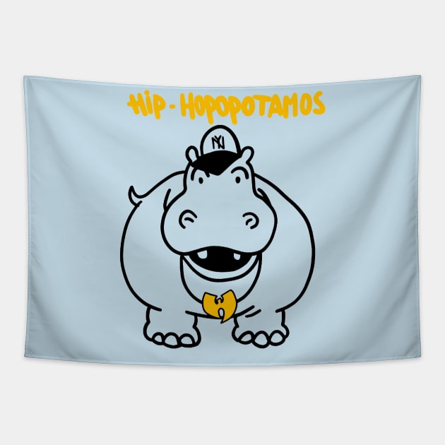 HiHoposaurus trend Tapestry by TimTimMarket
