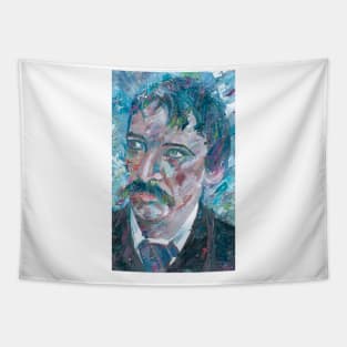 ROBERT LOUIS STEVENSON oil portrait Tapestry