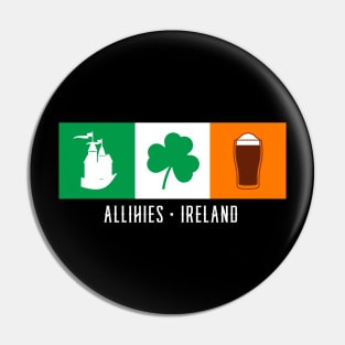 Allihies Ireland, Gaelic - Irish Flag Pin