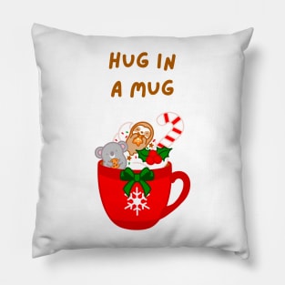 Christmas Hug in a Mug Hot Chocolate Pillow