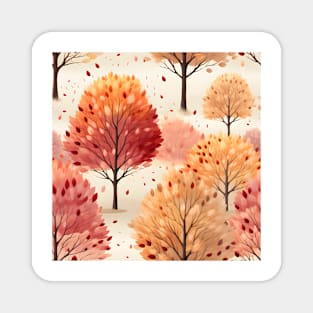 Autumn Leaves Pattern 18 Magnet