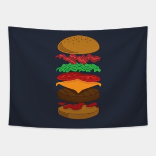 Hamburger Ingredients Tapestry