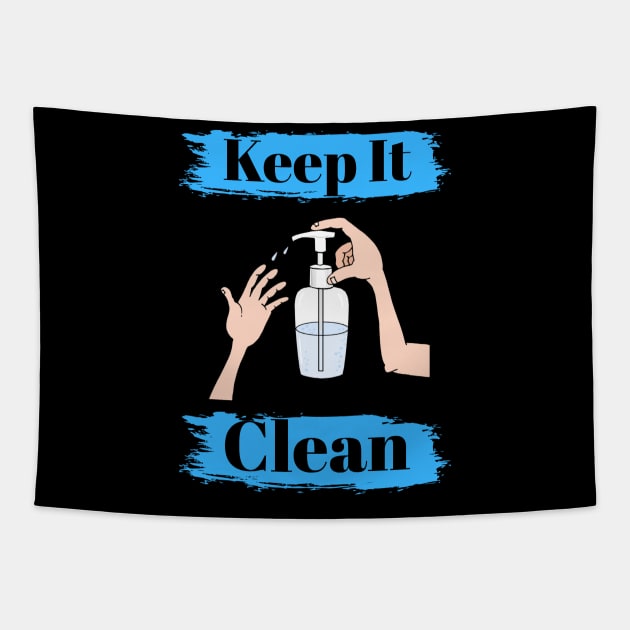 Keep It Clean Tapestry by RP Store