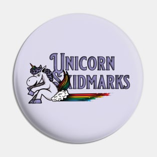 Unicorn Skidmarks Rainbow (Purple) Pin