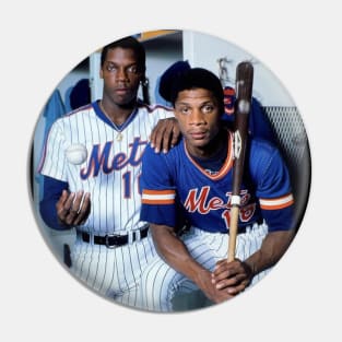 Darryl Strawberry and Dwight Gooden  in New York Mets, 1983 Pin