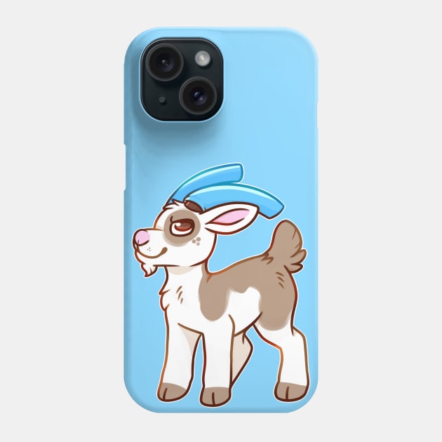 Goat with Pool Noodles Phone Case by leashonlife