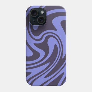 Midnight Purple Abstract Retro 70s Phone Case