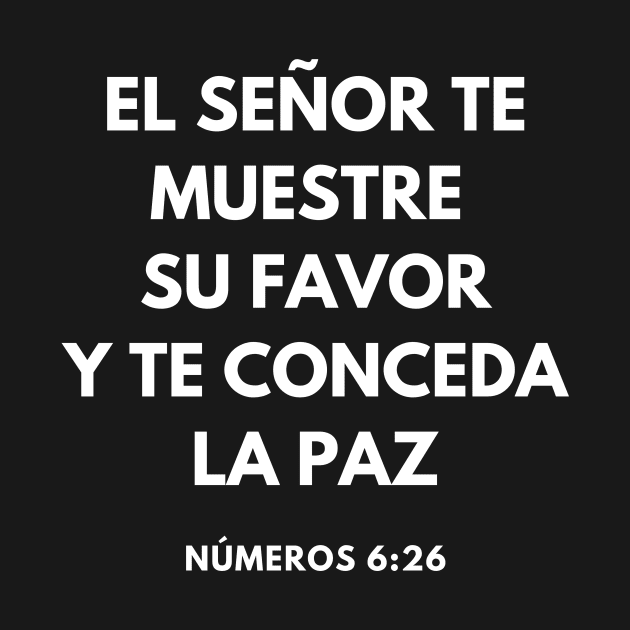 Numbers 6-26 Spanish The Lord Give You Peace by BubbleMench