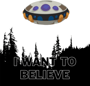 Frieza Spaceship - I want to believe Magnet