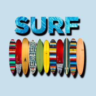 Surf Surf T-Shirt .feat Bling Glam Colors T-Shirt