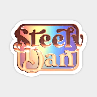 Steely Dan /// Retro Faded-Style Typography Design Magnet