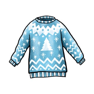 The Blue Christmas Sweater T-Shirt