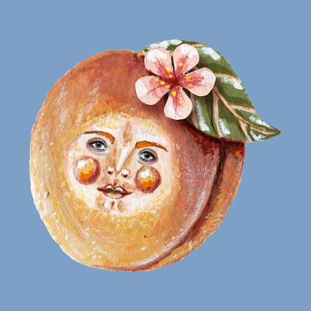 Peachy Pete the peach head by KayleighRadcliffe