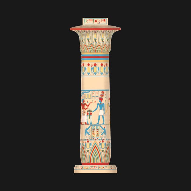 Papyrus column Ramses and Amun by WillowNox7