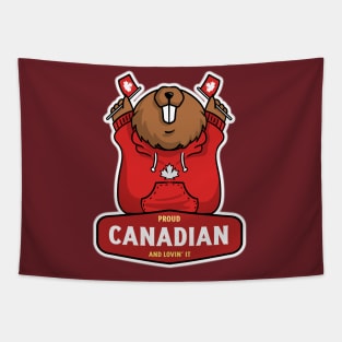 Proud Canadian Canada day Tapestry