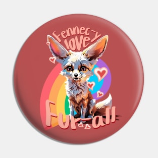 Cute Fennec Foxes Lover a Girl Who Loves Fennec Kawaii Foxes Pin