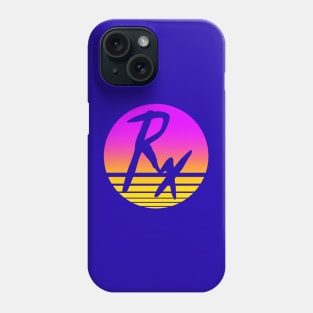 Retro Rx Sunset - Pink to Yellow Graphic Phone Case