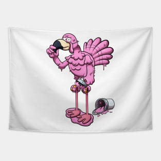 Turkey In Flamingo Disguise Tapestry