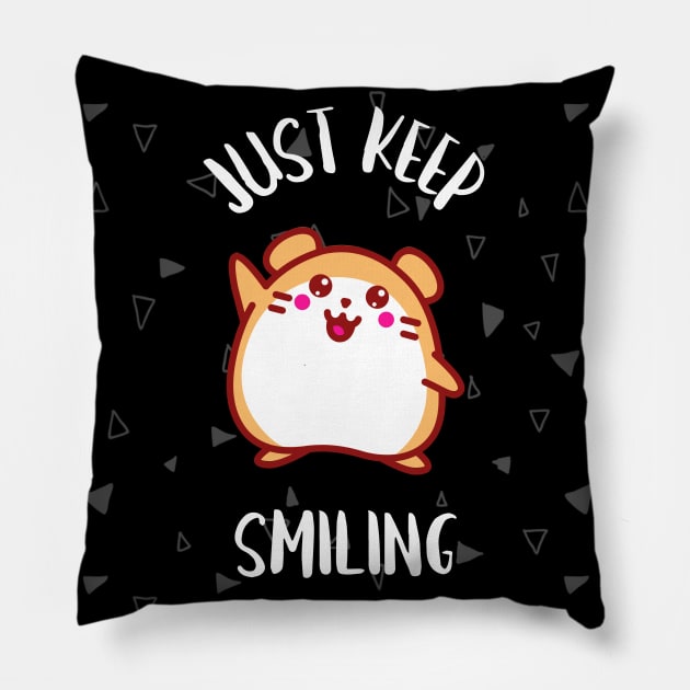 Keep Smiling Pillow by Sabahmd